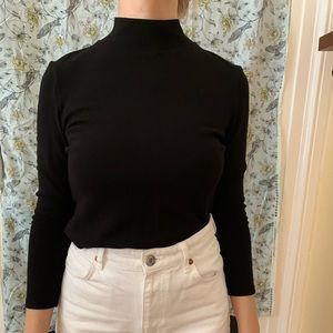 Calvin Klein Crop Mock Turtleneck